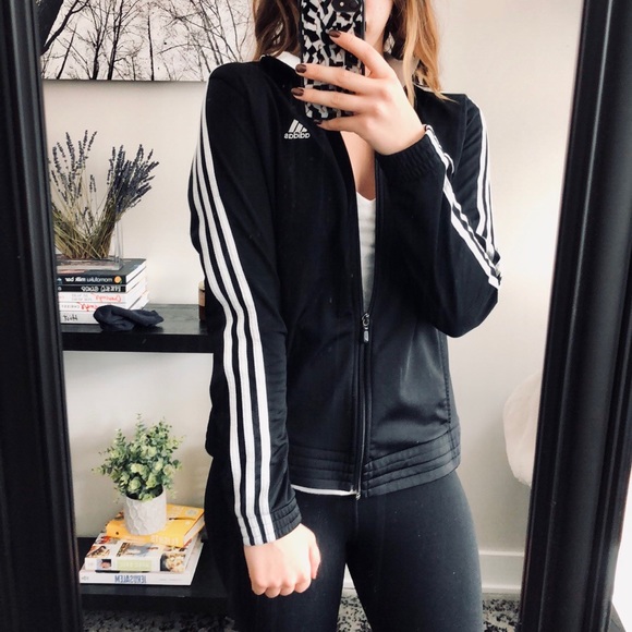 adidas Jackets & Blazers - Adidas Black and White Track Jacket